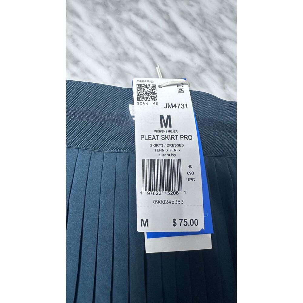 adidas Tennis Pro climacool Pleated Tennis Skirt Green JM4731 Women’s Medium NEW - Picture 12 of 16
